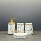 BR3006 4Pcs Bath Set W-Marble 12c