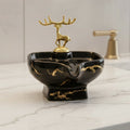 BR3033 Soap Dish Black Deer 60c