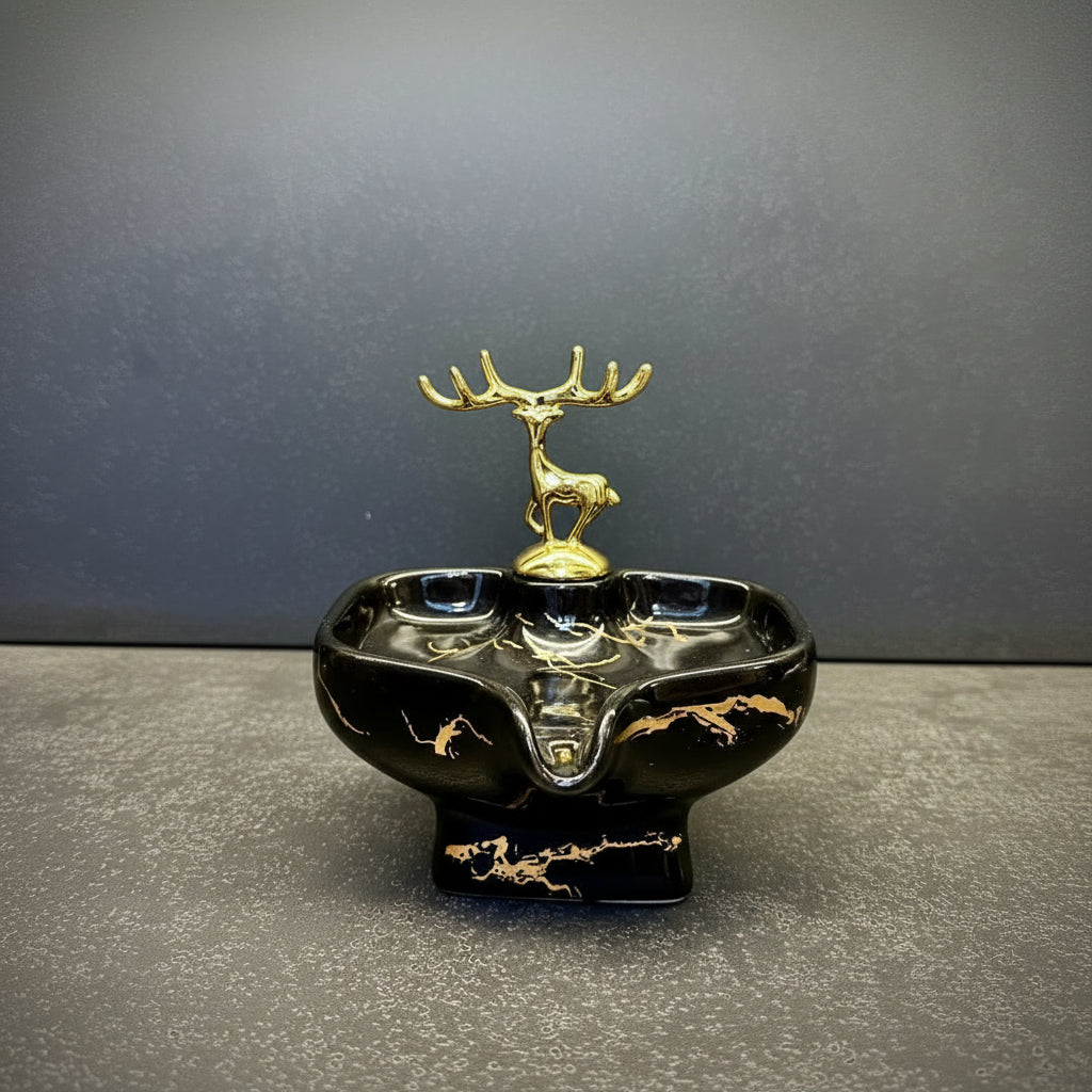 BR3033 Soap Dish Black Deer 60c