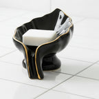 BR3035 Soap Dish Black Leaf 60c
