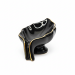 BR3035 Soap Dish Black Leaf 60c