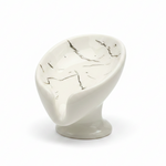 BR3037 Soap Dish White Marble 60c
