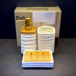BR3029 3Pcs Bathroom Set SQ White 12c