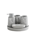 BR3023 5PcsBathroom Set Tray G-Flower12c