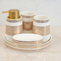 BR3019 5Pcs Bathroom Set Tray (WG) 12c