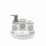 BR3022 5Pcs Bathroom Set Tray W-Star 12c
