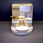 BR3019 5Pcs Bathroom Set Tray (WG) 12c