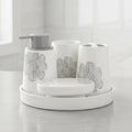 BR3024 5PcsBathroom Set Tray W-Flower12c