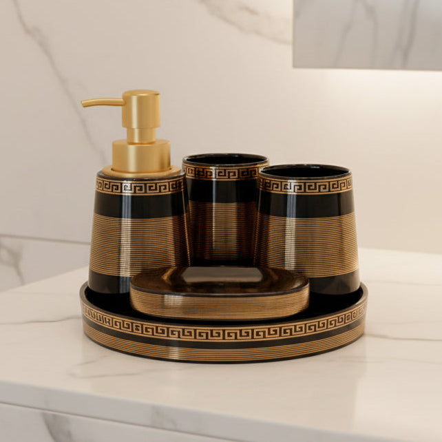 BR3020 5Pcs Bathroom Set Tray (BG) 12c