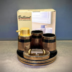 BR3020 5Pcs Bathroom Set Tray (BG) 12c