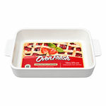 Danny Home 10" Rectangular Ceramic Baking Dish with Handles Oven Fresh Stoneware Bakeware