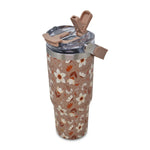 ZF-045-6 Tan Brown SS Cup 3D-F 900ml 24c