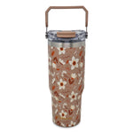 ZF-045-6 Tan Brown SS Cup 3D-F 900ml 24c