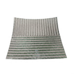 504-11 Silver Square Underplate with Intersecting Lines