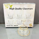 CG109 6Pcs Cup&Saucer Set Gold 12c