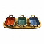 CZT21-60 Dessert Set 4.25"3Dishes+W-T18c