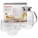XF5T-05 5Pcs Water Set Borosilicate 8c