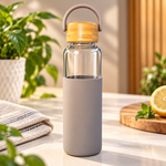 Stylish Premium Glass Drinking Water Bottle – 550ml