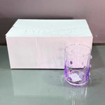 CG141 Glass Set 6P Embossed Grape 14c
