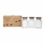 1966-101 3Pcs StorageGlassJarSet 75ml32c