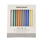 STR20 Glass Straw 13Pcs Set 20cm 60c