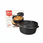 ZYB193 Pot 25x10.5cm,3.7L Cast Iron 2c