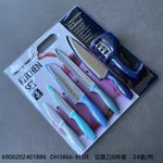 DH3866-BLUE Knife Set 6Pcs 12-24c