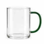 Premium 350ml Transparent Glass Tea Cup  Modern Design