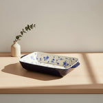 BR2041 Blue Peony 13"Baking Dish 12c