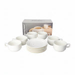 BW20-05/6C 220ml Cup & Saucer 12Pcs Set 8c