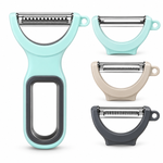 Danny Home -GREY 3Pcs Peeler Set - Standard, Serrated & Julienne Blades (13.5x7cm) DH3167