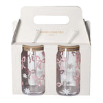 CB-226 Straw Glass 2Pcs Set 500ml 12c