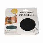 DH3892-GREY 4Pcs Coaster Set 10x10cm 96c
