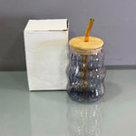 CG257 GlassWith Straw Cup GyCharcoal