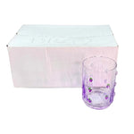 CG141 Glass Set 6P Embossed Grape 14c