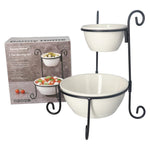 BW20-99 2 Teir Bowl Stand 12c