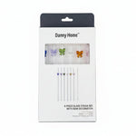 STR23 Glass Straw 7Pcs Set 20cm 50c