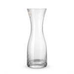 Danny Home 1200ml Modern Fluted Glass Water Bottle - Ribbed Beverage Pitcher & Carafe