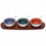CZT21-62 Dessert Set 5.25"3Dishes+W-T18c