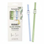 STR07 3Pcs Glass Straw Set 0.8x20cm 96c