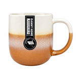 Danny Home 400ml Two-Tone Speckled Ceramic Coffee Mug Gradient Ombré Porcelain Tea & Hot Beverage Cup
