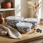 3-Pcs Fresh-Lock Airtight Food Container Set for Kitchen Storage