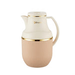 Modern Fluted Thermal Vacuum Flask - Hot & Cold Beverage Thermos Pot 1.0L