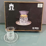 CG136 6Pcs Kawa Set Transparent 8c