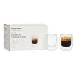 DW01-01 2Pcs D-Walled Glass Set 80ml 24c