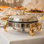 173876.G LUX GOLD 2.5Ltr Round Dish