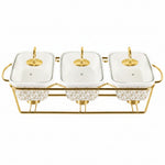 BR0249 3pcs 9"Rect Cassrole Wth Hang Lid 4c