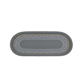 MK295 Oval Platter Gray Half-Design 18c