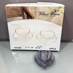 CG152 12Pcs Compote Set Black 150ml 8c